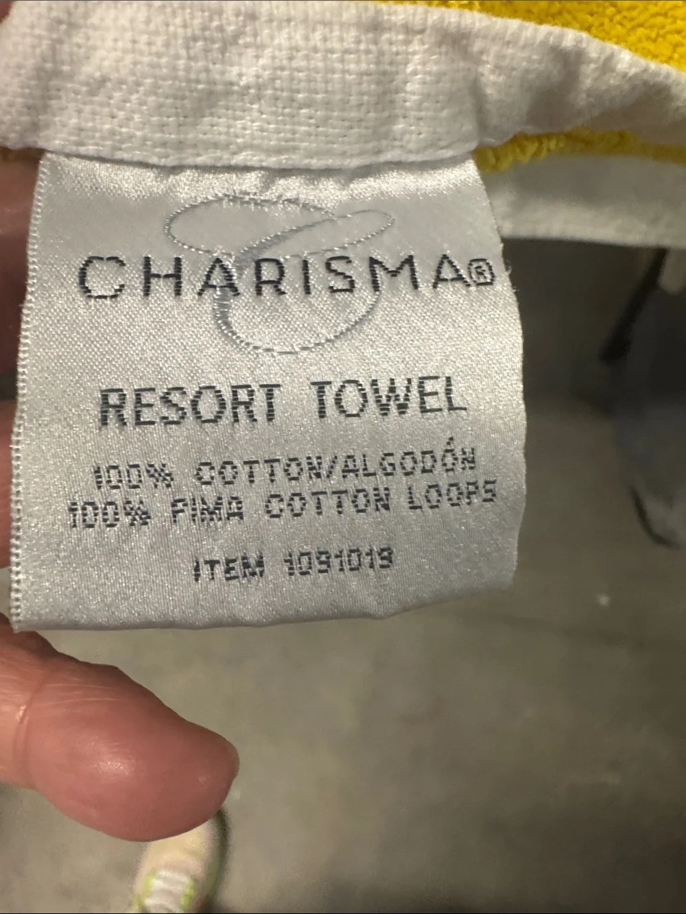 Charisma Navy and Yellow Striped Beach Towel